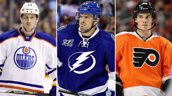 Corey Potter, Alex Killorn, Oliver Lauridsen