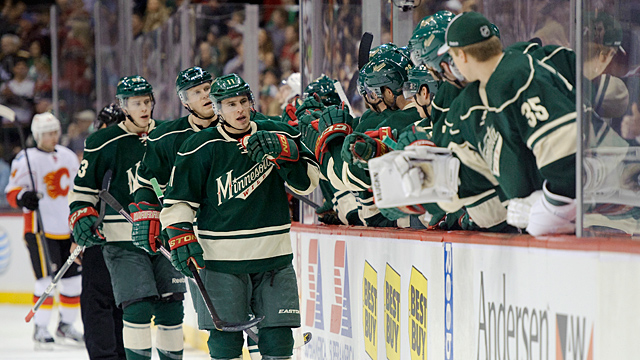 Zach Parise #11 of the Minnesota Wild
