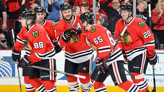 Brent Seabrook #7 of the Chicago Blackhawks