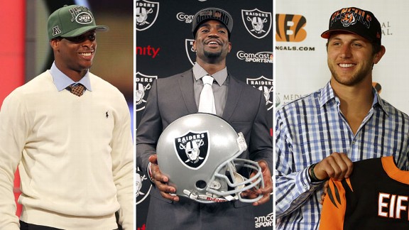 Geno Smith, D.J. Hayden, Tyler Eifert.