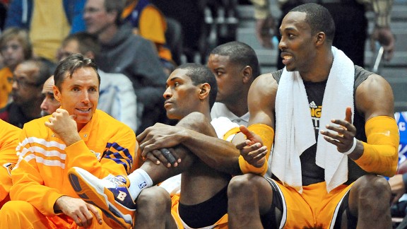 Dwight Howard, Steve Nash, Metta World Peace 