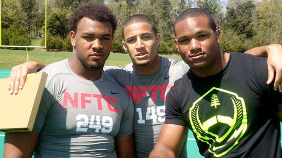 Andrew Brown, Quin Blanding. Da'Shawn Hand