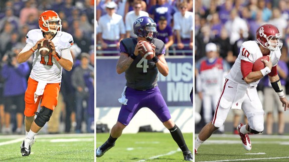 Wes Lunt, Casey Pachall and Blake Bell