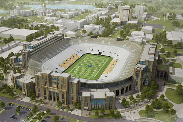 Notre Dame Fighting Irish Looking At Adding On To Football Stadium
