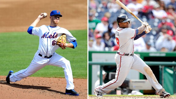Zack Wheeler and Justin Upton