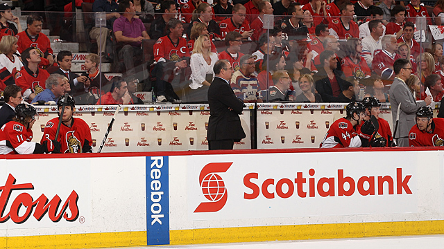 Head coach Paul MacLean of the Ottawa Senators