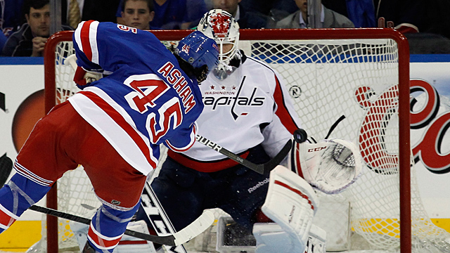 Arron Asham #45 of the New York Rangers