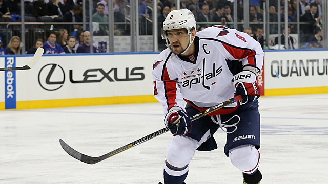 Alex Ovechkin #8 of the Washington Capitals