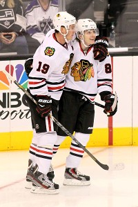 Jonathan Toews and Patrick Kane
