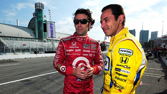 Dario Franchitti and Helio Castroneves