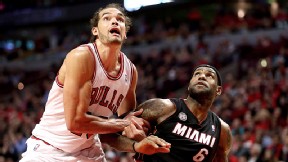 LeBron James and Joakim Noah