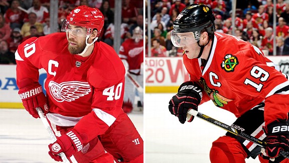 Henrik Zetterberg and Jonathan Toews