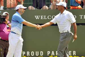 Sergio García y Tiger Woods