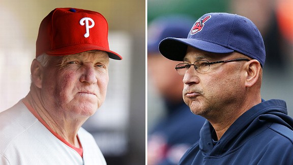 Charlie Manuel and Terry Francona