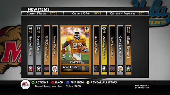 Courtesy of EA Sports The popular card-collecting mode in the "Madden" series is now being brought to "NCAA."