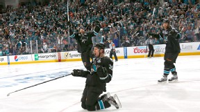 Logan Couture of the San Jose Sharks