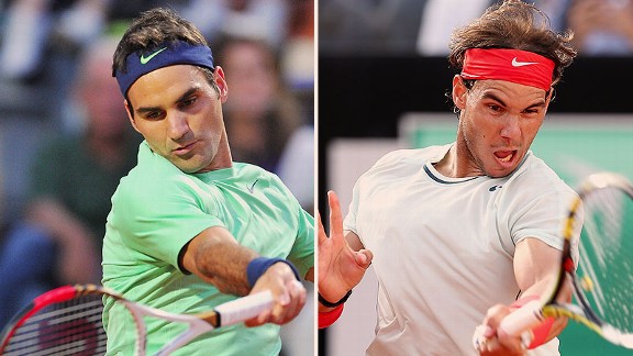 Roger Federer and Rafael Nadal
