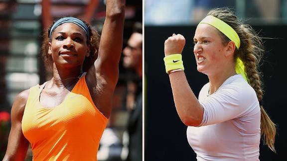 Serena Williams and Victoria Azarenka