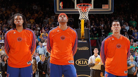 Chris Copeland, Kenyon Martin and Pablo Prigioni