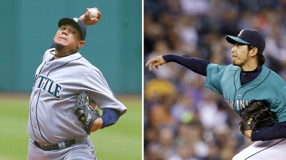 Felix Hernandez and Hisashi Iwakuma
