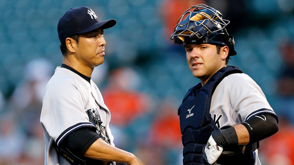 Hiroki Kuroda, Austin Romine