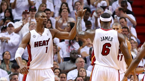 Chris Bosh and LeBron James