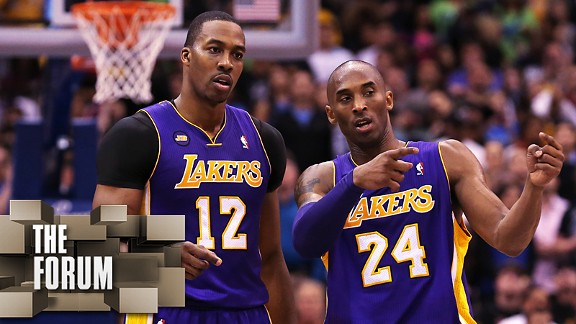 Dwight Howard and Kobe Bryant