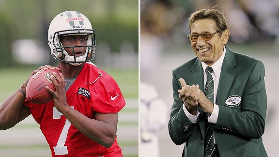 Geno Smith and Joe Namath