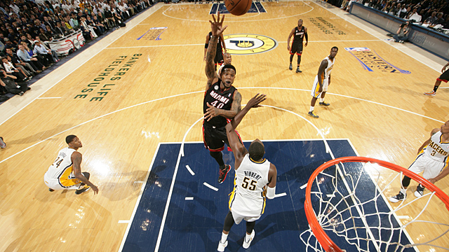Udonis Haslem #40 of the Miami Heat