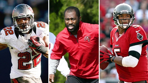 Doug Martin, Darrelle Revis and Josh Freeman