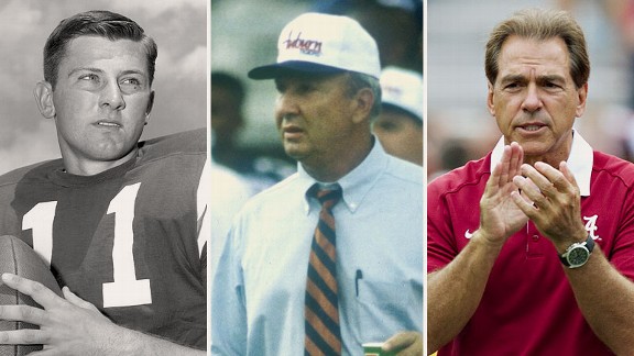 Steve Spurrier, Pat Dye, and Nick Saban