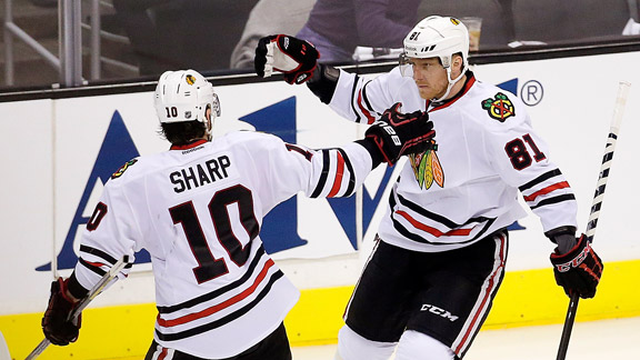 Marian Hossa, Patrick Sharp