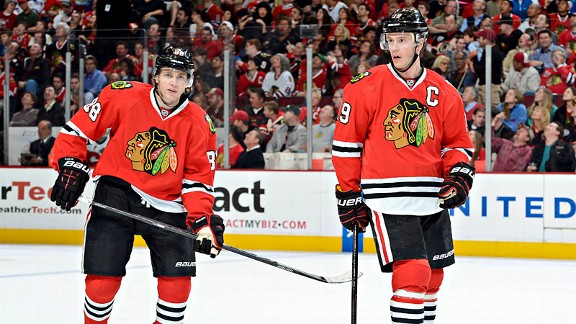 Patrick Kane and Jonathan Toews