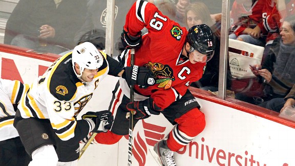 Jonathan Toews and Zdeno Chara