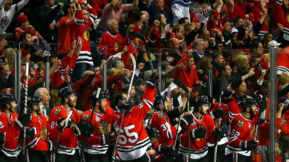 Chicago Blackhawks celebrate
