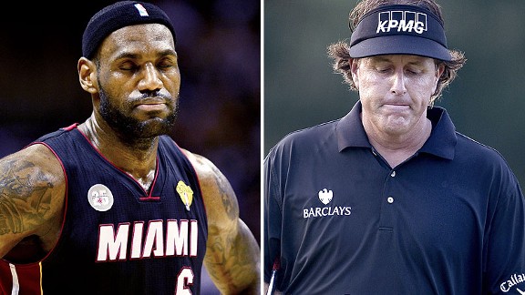 LeBron James, Phil Mickelson