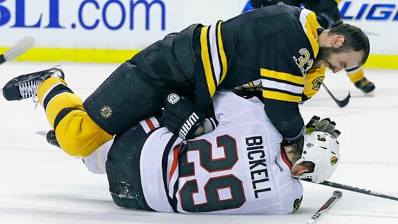 Boston Bruins and Chicago Blackhawks