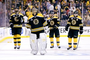 Patrice Bergeron, Zdeno Chara, Tuukka Rask, Dennis Seidenberg