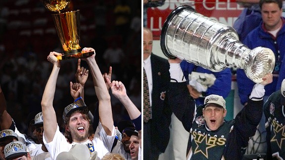 Dirk Nowitzki and Brett Hull