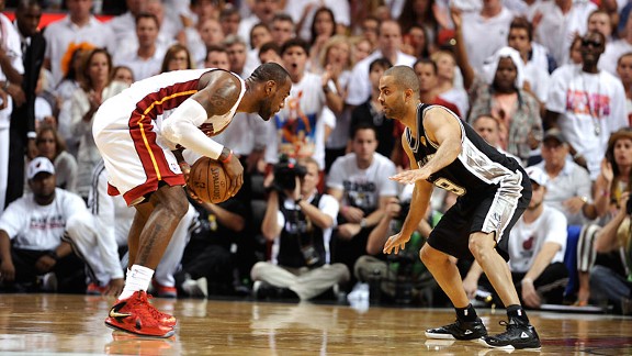 LeBron James and Tony Parker