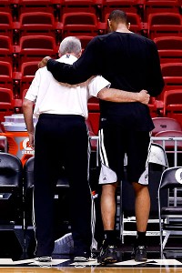 Gregg Popovich and Tim Duncan