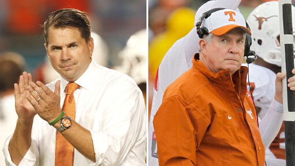 Al Golden and Mack Brown