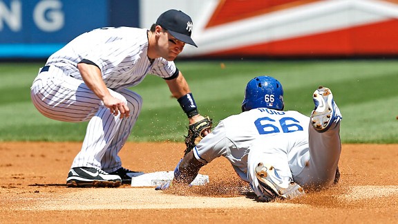 Jayson Nix and Yasiel Puig