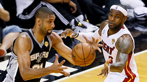 Tim Duncan, LeBron James