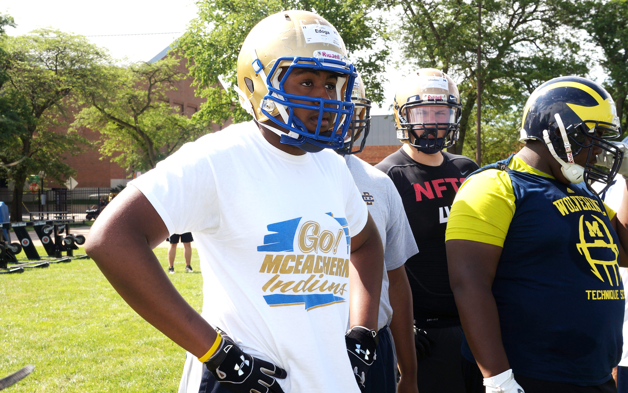 Chuma Edoga 2013 Michigan Football Camp ESPN