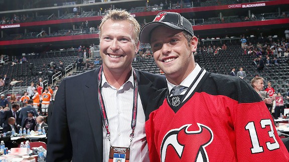Martin Brodeur and Anthony Brodeur.