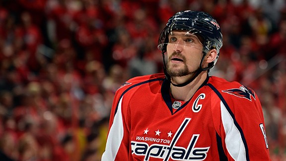 Alex Ovechkin #8 of the Washington Capitals 