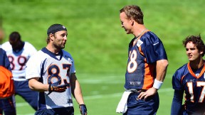 Peyton Manning and Wes Welker