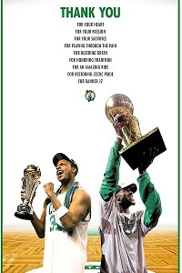 Celtics take out ad to thank Pierce, Garnett