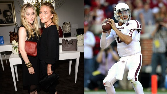 Ashley and Mary-Kate Olsen, Johnny Manziel